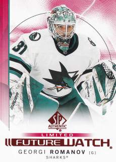 2024-25 UD SP Authentic - Georgi Romanov - Future Watch Limited Red #161