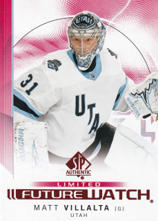 2024-25 UD SP Authentic - Matt Villalta - Future Watch Limited Red #189