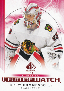 2024-25 UD SP Authentic - Drew Commesso - Future Watch Limited Red #188