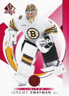 2024-25 UD SP Authentic - Jeremy Swayman - Limited Red #42