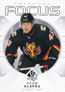 2024-25 UD SP Authentic - Adam Klapka - Freshman Focus #FF-11