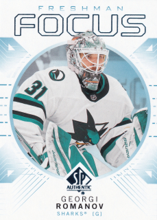 2024-25 UD SP Authentic - Georgi Romanov - Freshman Focus Blue #FF-