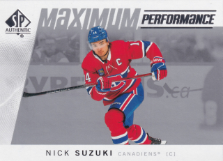 2024-25 UD SP Authentic - Nick Suzuki - Maximum Performance #MP-6