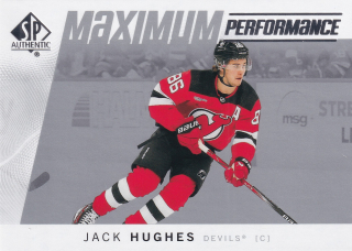 2024-25 UD SP Authentic - Jack Hughes - Maximum Performance #MP-14