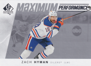 2024-25 UD SP Authentic - Zach Hyman - Maximum Performance #MP-1