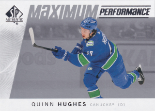 2024-25 UD SP Authentic - Quinn Hughes - Maximum Performance #MP-4