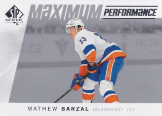 2024-25 UD SP Authentic - Mathew Barzal - Maximum Performance #MP-10