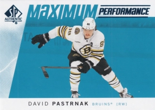2024-25 UD SP Authentic - David Pastrňák - Maximum Performance Blue #MP-17