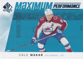 2024-25 UD SP Authentic - Cale Makar - Maximum Performance Blue #MP-21
