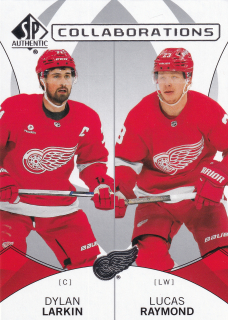 2024-25 UD SP Authentic - Dylan Larkin, Lucas Raymond - Collaborations #C-22