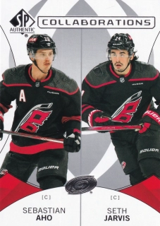 2024-25 UD SP Authentic - Sebastian Aho, Seth Jarvis - Collaborations #C-11