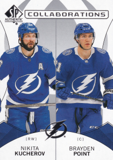 2024-25 UD SP Authentic - Nikita Kucherov, Brayden Point - Collaborations #C-2