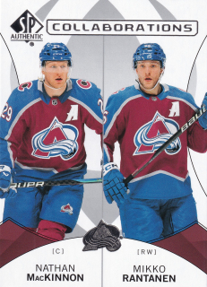 2024-25 UD SP Authentic - Nathan MacKinnon, Mikko Rantanen - Collaborations #C-3