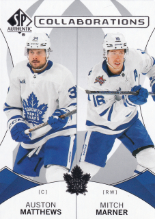 2024-25 UD SP Authentic - Auston Matthews, Mitch Marner - Collaborations #C-5