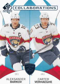 2024-25 UD SP Authentic - Aleksander Barkov, Carter Verhaeghe - Collaborations Blue #C-17