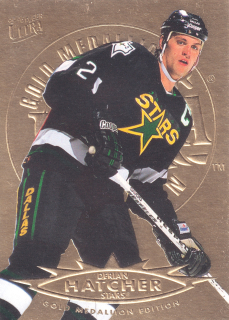 1995-96 Fleer Ultra - Derian Hatcher - Gold Medallion #38