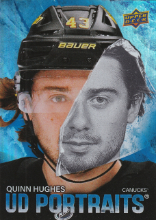 2025-26 UD Series 1 - Quinn Hughes - UD Portraits #P-25