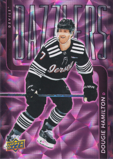 2025-26 UD Series 1 - Dougie Hamilton - Dazzlers Pink #DZ-25