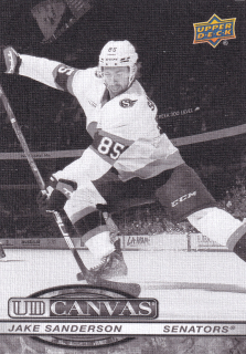 2025-26 UD Series 1 - Jake Sanderson - Canvas Black and White #C-61