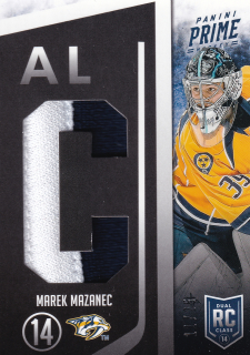 2013-14 Panini Prime - Marek Mazanec - Dual Rookie Class 2014 - Prime /25 #14-MMZ