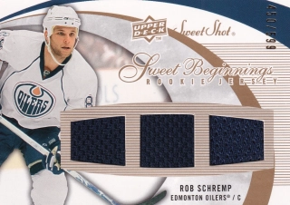 2007-08 UD Sweet Shot - Rob Schremp - Sweet Beginnings Rookie Jersey /599 #124
