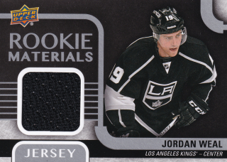 2015-16 UD Series 2 - Jordan Weal - Rookie Materials #RM-JW