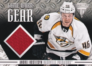 2012-13 Panini Titanium - Andrei Kostitsyn - Game-Worn Gear #GG-AK