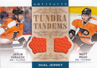 2014-15 UD Artifacts - Jakub Voráček, Matt Read - Tundra Tandems #TT-VR