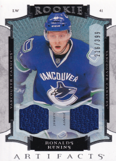 2015-16 UD Artifacts - Ronalds Kenins - Rookie Jersey /399 #178