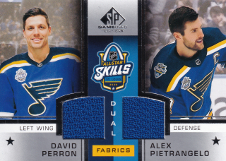 2020-21 UD SP Game Used - David Perron, Alex Pietrangelo - 2020 NHL All-Star Skills Fabrics Dual #ASD-PP
