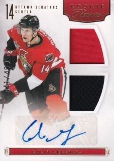 2011-12 Panini Rookie Anthology - Colin Greening - Rookie Treasures Signatures /499 #122