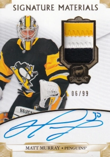2019-20 UD The Cup - Matt Murray - Signature Materials /99 #SP-MM