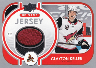 2021-22 UD Series 1 - Clayton Keller - UD Game Jersey #GJ-CK