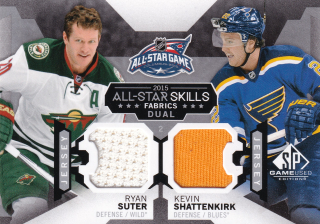 2015-16 UD SP Game Used - Ryan Suter, Kevin Shattenkirk - All-Star Skills Fabrics Dual #AS2-18