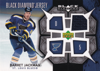 2007-08 UD Black Diamond - Barret Jackman - Jersey #BDJ-BJ