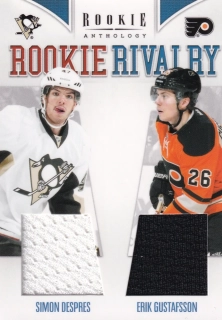 2011-12 Panini Rookie Anthology - Simon Despres, Erik Gustafsson - Rookie Rivalry Materials #23