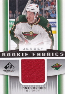2013-14 UD SP Game Used - Jonas Brodin - Rookie Fabrics #RF-JB