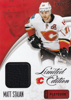 2013-14 Panini Playbook - Matt Stajan - Limited Edition Materials /99 #LE-SJN