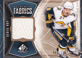 2009-10 UD SP Game Used - Derek Roy - Authentic Fabrics /100 #AF-DR