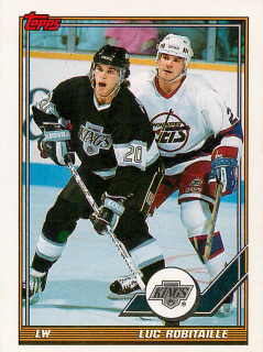1991-92 Topps - Luc Robitaille #405