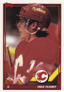 1991-92 Topps - Theo Fleury #282