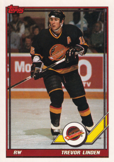 1991-92 Topps - Trevor Linden #364