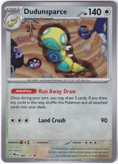 Dudunsparce (Masterball Holo) #080