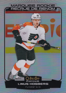 2022-23 UD O-Pee-Chee Platinum - Linus Hogberg - Marquee Rookie Rainbow #257