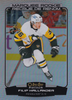 2022-23 UD O-Pee-Chee Platinum - Filip Hallander - Marquee Rookie Rainbow #217
