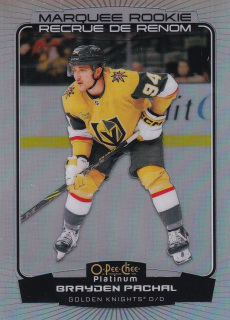 2022-23 UD O-Pee-Chee Platinum - Brayden Pachal - Marquee Rookie Rainbow #258