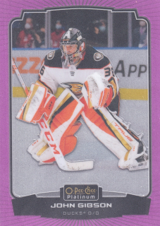 2022-23 UD O-Pee-Chee Platinum - John Gibson - Matte Pink #128