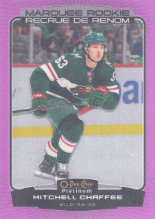 2022-23 UD O-Pee-Chee Platinum - Mitchell Chaffee - Marquee Rookie Matte Pink #248