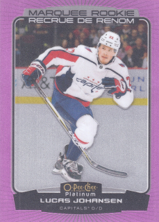 2022-23 UD O-Pee-Chee Platinum - Lucas Johansen - Marquee Rookie Matte Pink #269