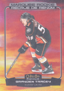 2022-23 UD O-Pee-Chee Platinum - Brayden Tracey - Marquee Rookie Sunset #213
